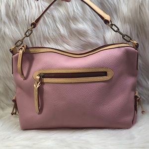 Dooney & Bourke Pink Peeble Leather Shoulder Bag
